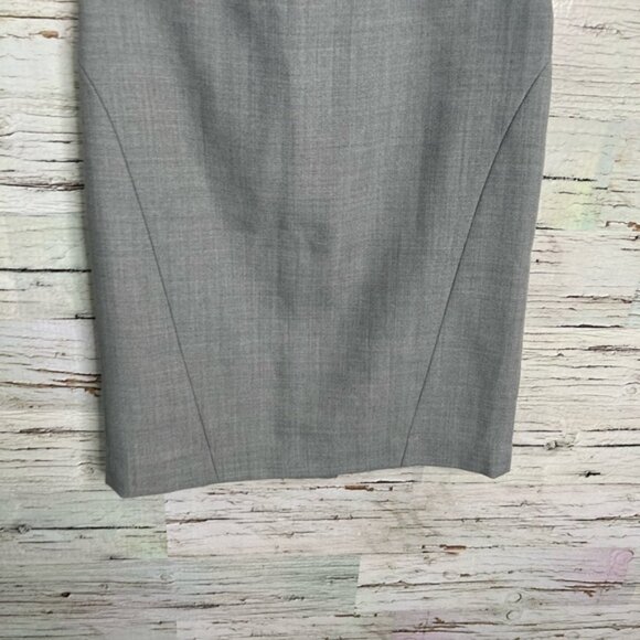 Banana  republic gray midi skirt pencil size 0 - Picture 2 of 7